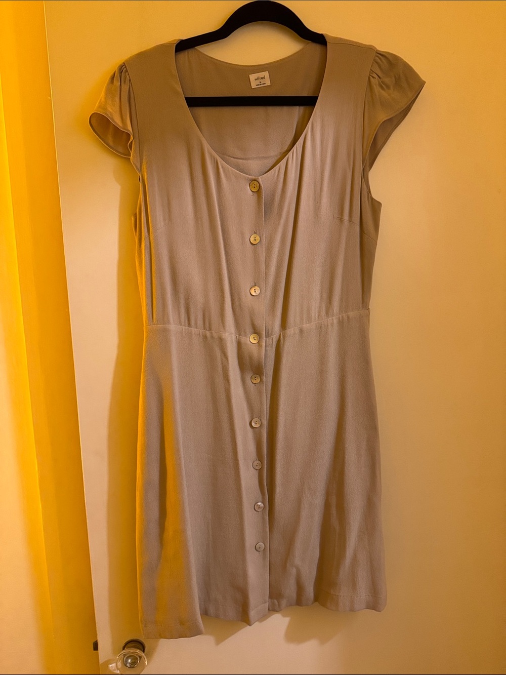 Aritzia Wilfred Nazaire Dress in tan